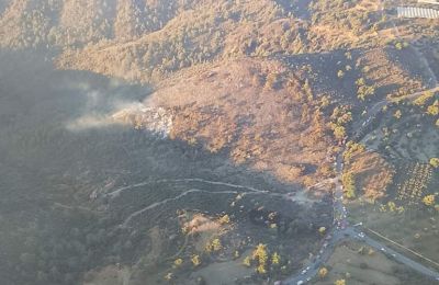 Hot coals tossed in garbage may have sparked early-morning forest fire