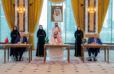 Saudi Arabia, Turkey, and Pakistan sign mutual defense agreement joining three major regional powers. Photo credit: @KSAmofaEN X