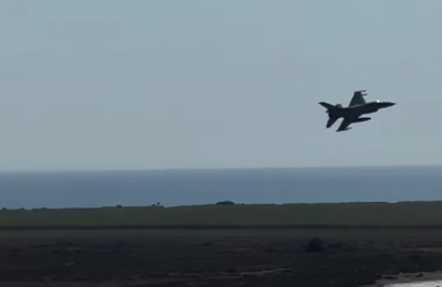 Photo is a screen grab from video posted by Larnaca air traffic control