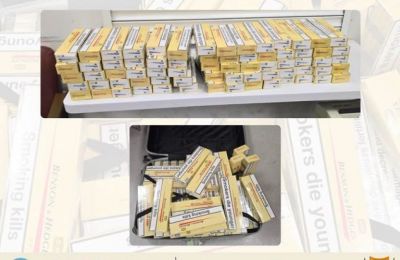 14,000 cigarettes found in passenger’s luggage at Larnaca airport