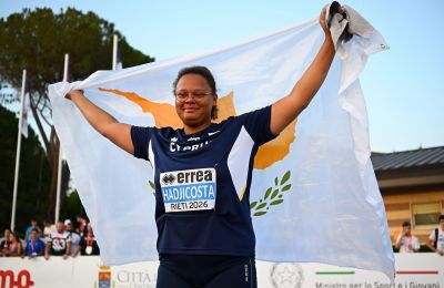Four other Cypriot athletes also secured places in the top 20, with two setting new national records.. Photo credit: @marina.hadjicosta.9 Facebook
