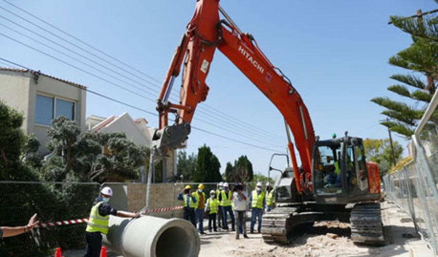 File photo of new wastewater treatment plant and pumping stations in Limassol. Photo credit: eoalemesos.org.cy