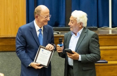 The event at the Pancyprian Gymnasium brought together public figures to celebrate his career and his ties to his home village of Komi Kebir.