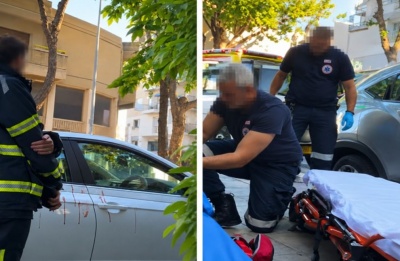 Injuries not considered serious as female driver escapes unharmed. Photos are screen captured from @RoadReport.CY Instagram video