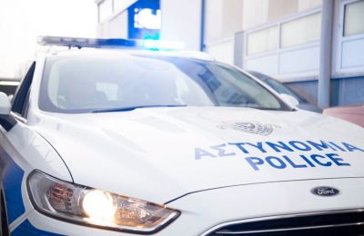 Paphos police investigate suspected property damage and search for two suspects. Photo credit: @cypolice Facebook