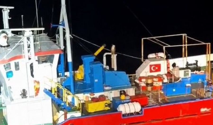Survivors brought safely to Limassol after being evacuated onto a passing commercial vessel. Image is screen captured from @CyprusJRCC Facebook video